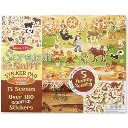 Bloc d'autocollants parfumés - Plaisirs aromatiques