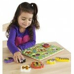 Les insectes - Casse-tête à grosses pièces en bois