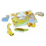 Casse-tête à texture - Les animaux du zoo