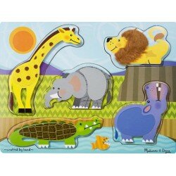 Casse-tête à texture - Les animaux du zoo