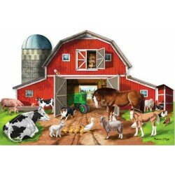 Casse-tête La ferme - 32 gros morceaux pour le sol