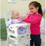 Chaise haute en bois pour poupée Chaise haute en bois pour poupée