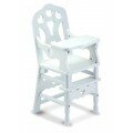 Chaise haute en bois pour poupée