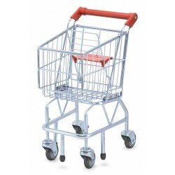 Panier d'épicerie en métal - Chariot roulant