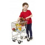 Panier d'épicerie en métal - Chariot roulant