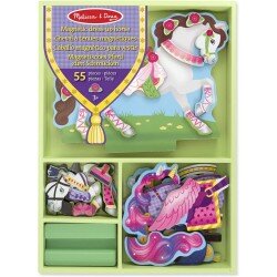 Cheval en bois à tenues magnétiques