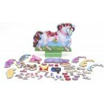 Cheval en bois à tenues magnétiques