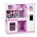 Cuisinette pour enfants en bois - Rose et blanc Cuisinette pour enfants en bois - Rose et blanc