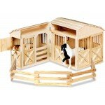 Grande écurie en bois pliante