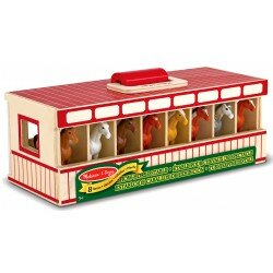 Étable pour chevaux de spectacle