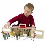 Étable pour chevaux de spectacle