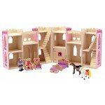 Château de princesse rose pliant et portatif Château de princesse rose pliant et portatif