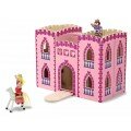 Château de princesse rose pliant et portatif