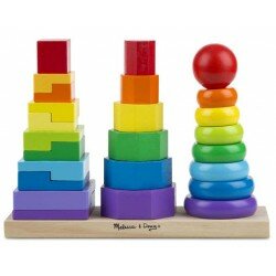 Formes géométriques à empiler - 3 tours