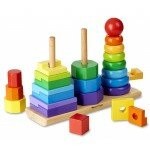 Formes géométriques à empiler - 3 tours