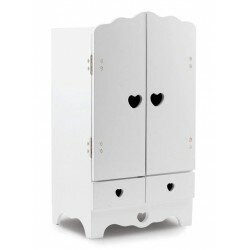 Garde-robe en bois pour poupée