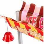 Kiosque roulant à crème glacée et hot dogs