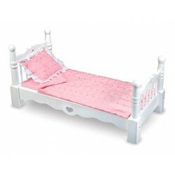 Lit de poupée en bois