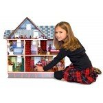 Maison victorienne de poupée en bois
