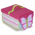 Panier à pique-nique rose Papillon