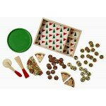 Pizza en bois à garnir et couper