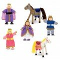 Poupées en bois Figurines Famille Royale