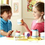 Service à thé avec théière en bois