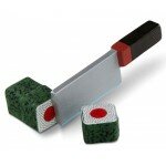 Comptoir à sushis en bois