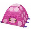 Tente coccinelle rose pour enfants