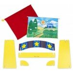 Théâtre de marionnettes de table en bois