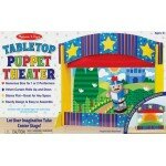 Théâtre de marionnettes de table en bois