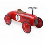 Porteur voiture de course rouge vintage Porteur voiture de course rouge vintage